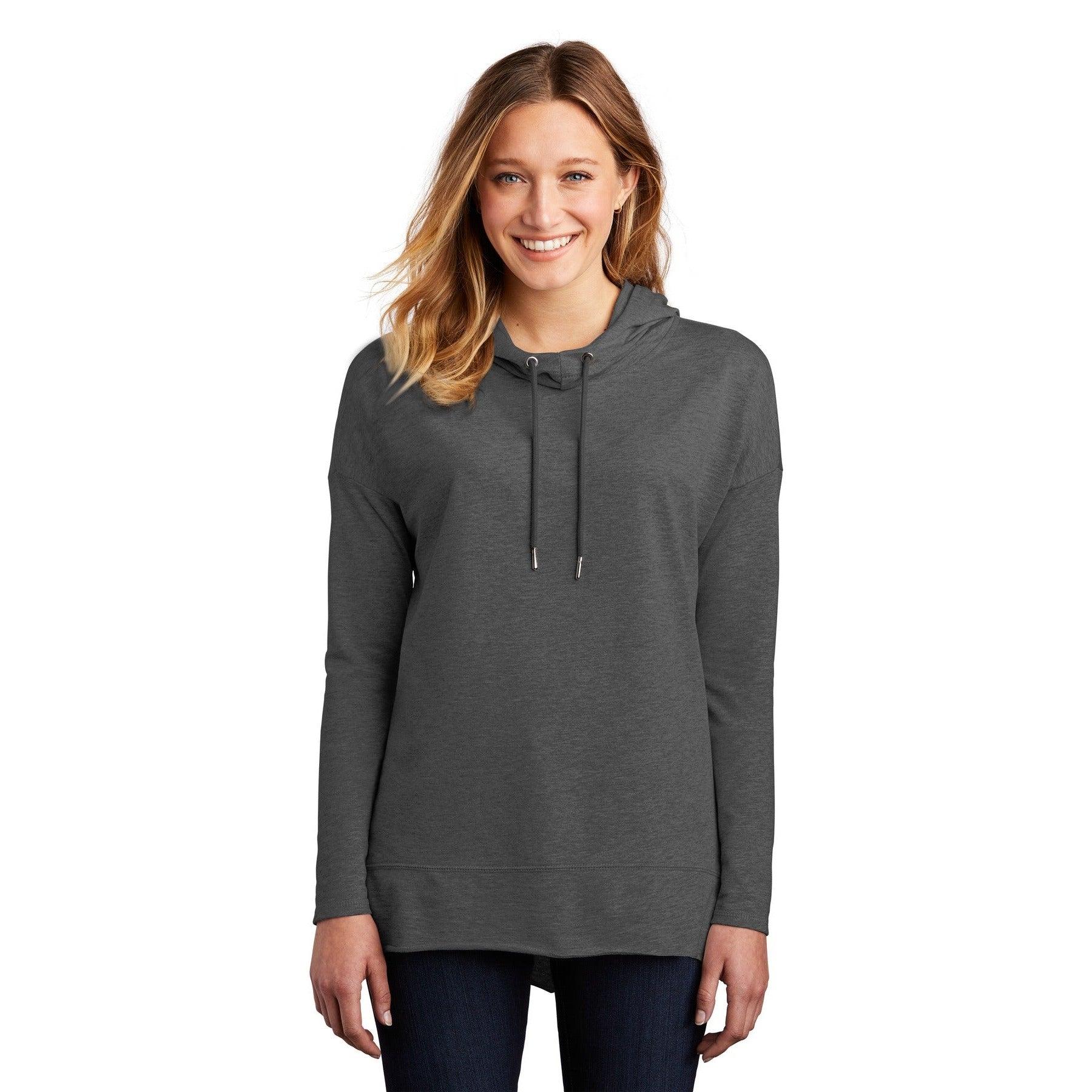 District-District ® Women's Featherweight French Terry ™ Hoodie DT671-MedTech-5